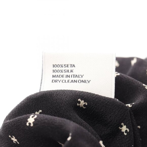 Celine Micro Triomphe Black Hat Black. White
